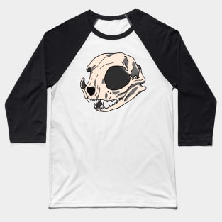 Cat skull Baseball T-Shirt